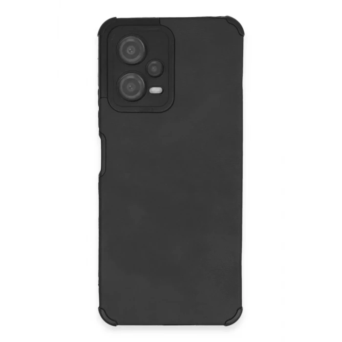 Newface Xiaomi Redmi Note 12 5G Kılıf Loop Deri Silikon - Siyah