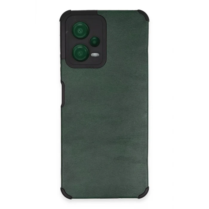 Newface Xiaomi Redmi Note 12 5G Kılıf Loop Deri Silikon - Yeşil