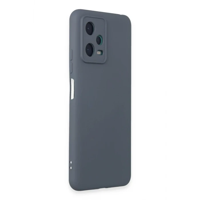 Newface Xiaomi Redmi Note 12 5G Kılıf Nano içi Kadife Silikon - Gri