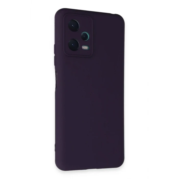 Newface Xiaomi Redmi Note 12 5G Kılıf Nano içi Kadife Silikon - Mor