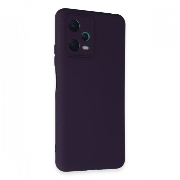 Newface Xiaomi Redmi Note 12 5G Kılıf Nano içi Kadife Silikon - Mor