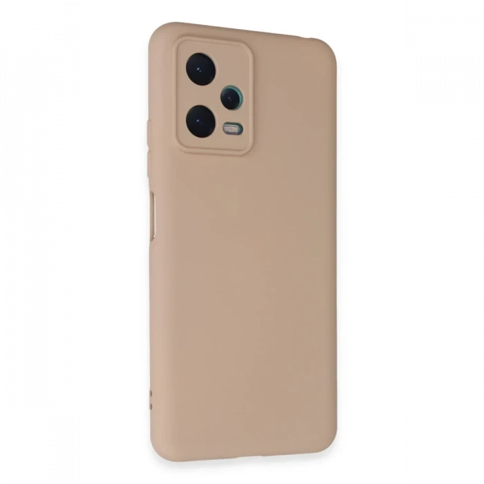 Newface Xiaomi Redmi Note 12 5G Kılıf Nano içi Kadife Silikon - Pudra