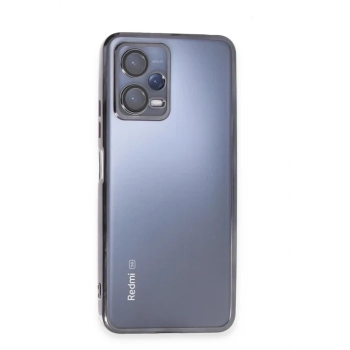Newface Xiaomi Redmi Note 12 5G Kılıf Razer Lensli Silikon - Siyah