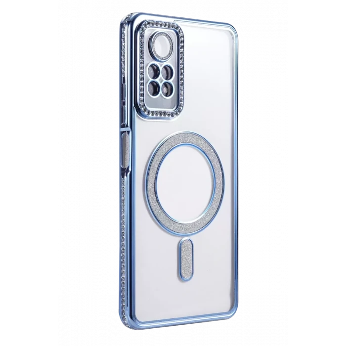 Newface Xiaomi Redmi Note 12 Pro 4G Joke Simli Magneticsafe Kılıf - Mavi