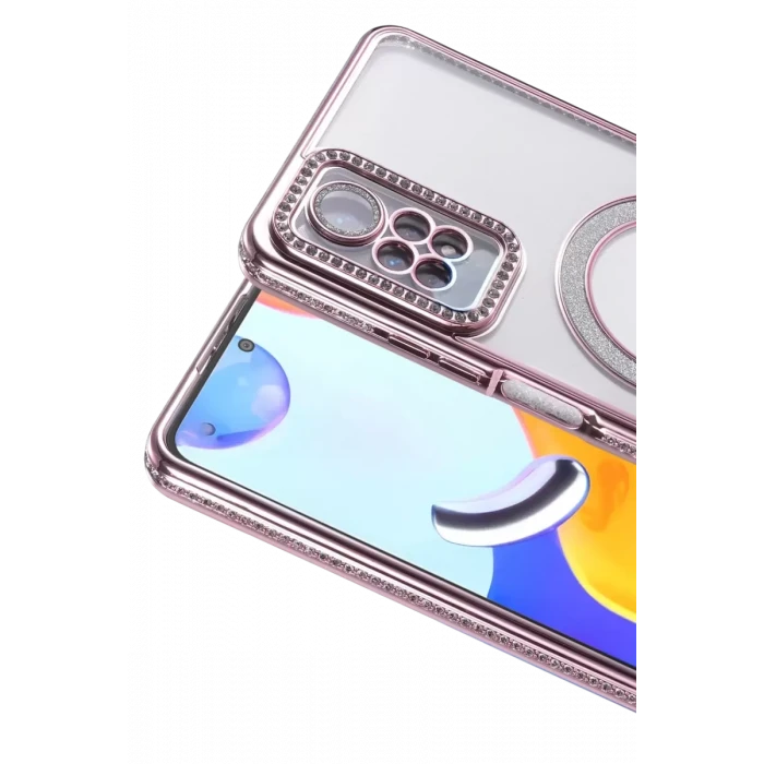 Newface Xiaomi Redmi Note 12 Pro 4G Joke Simli Magneticsafe Kılıf - Pembe