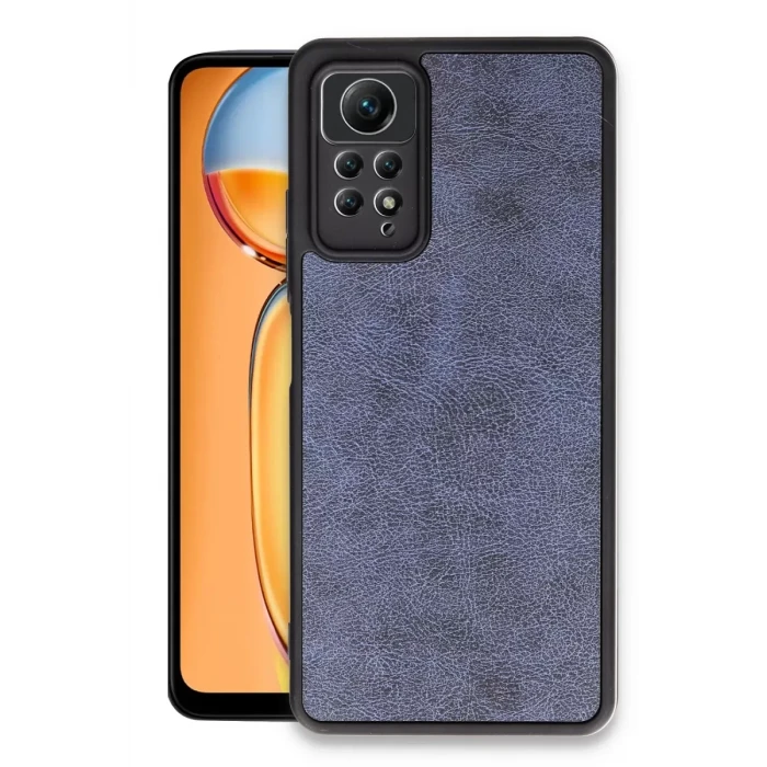 Newface Xiaomi Redmi Note 12 Pro 4G Kılıf Aras Deri Kapak - Lacivert