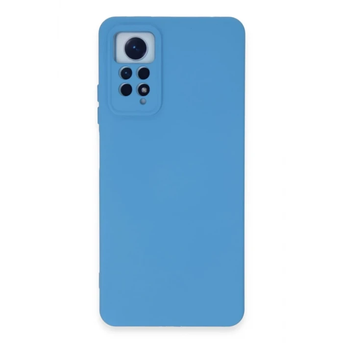 Newface Xiaomi Redmi Note 12 Pro 4G Kılıf Nano içi Kadife Silikon - Mavi