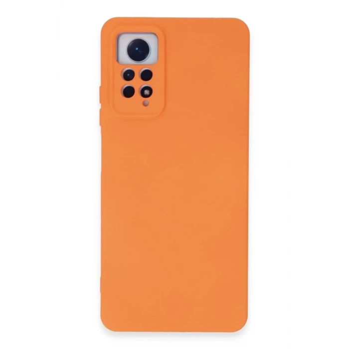 Newface Xiaomi Redmi Note 12 Pro 4G Kılıf Nano içi Kadife Silikon - Turuncu