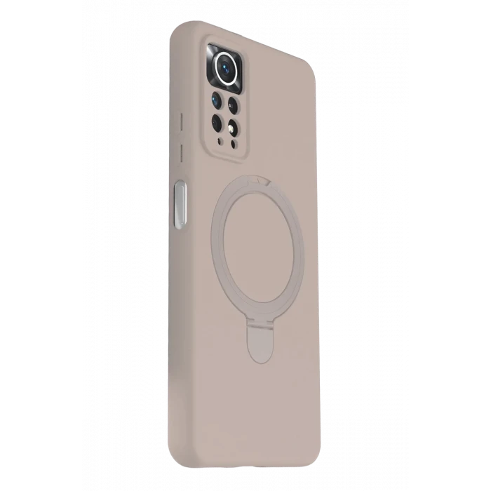 Newface Xiaomi Redmi Note 12 Pro 4G Regal Magsafe Standlı Kapak - Çöl Titanyum