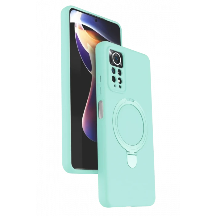 Newface Xiaomi Redmi Note 12 Pro 4G Regal Magsafe Standlı Kapak - Su Yeşili