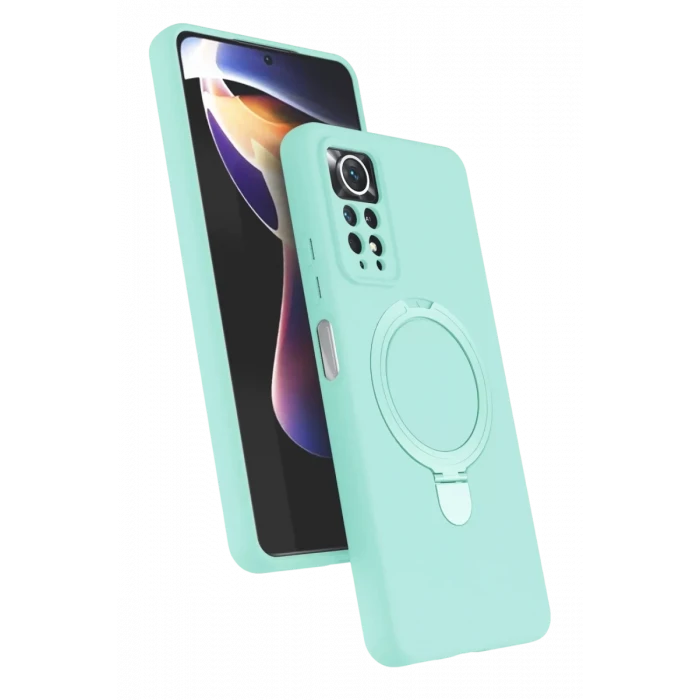 Newface Xiaomi Redmi Note 12 Pro 4G Regal Magsafe Standlı Kapak - Su Yeşili