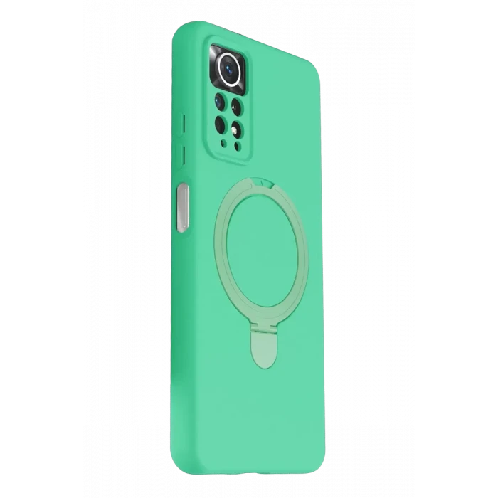 Newface Xiaomi Redmi Note 12 Pro 4G Regal Magsafe Standlı Kapak - Yeşil