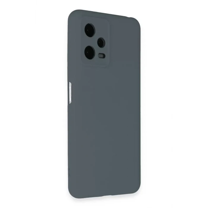 Newface Xiaomi Redmi Note 12 Pro 5G Kılıf Nano içi Kadife Silikon - Gri
