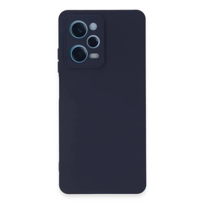 Newface Xiaomi Redmi Note 12 Pro 5G Kılıf Nano içi Kadife Silikon - Lacivert