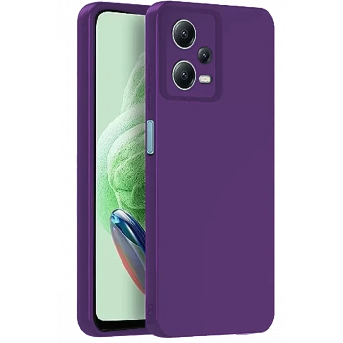 Newface Xiaomi Redmi Note 12 Pro 5G Kılıf Nano içi Kadife Silikon - Mor