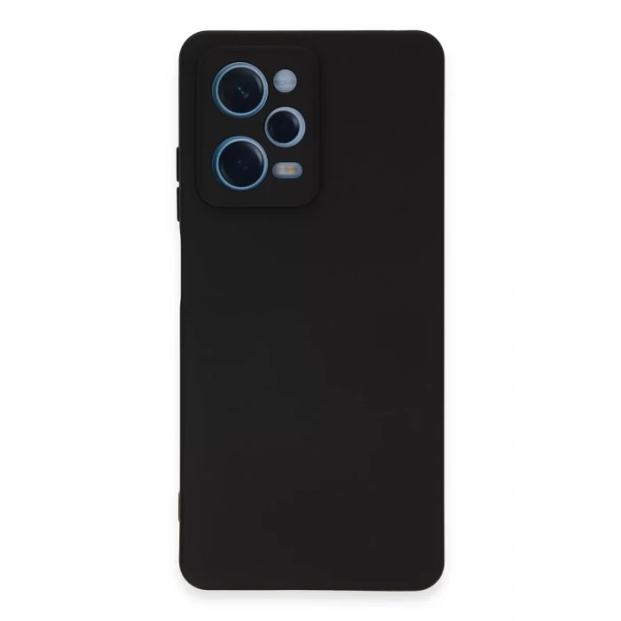 Newface Xiaomi Redmi Note 12 Pro 5G Kılıf Nano içi Kadife Silikon - Siyah