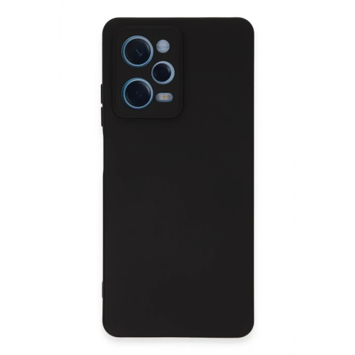 Newface Xiaomi Redmi Note 12 Pro 5G Kılıf Nano içi Kadife Silikon - Siyah