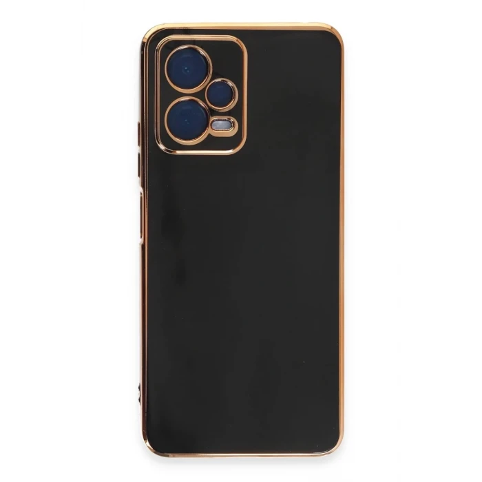 Newface Xiaomi Redmi Note 12 Pro 5G Kılıf Volet Silikon - Siyah