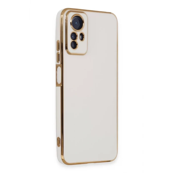 Newface Xiaomi Redmi Note 12S Kılıf Volet Silikon - Beyaz