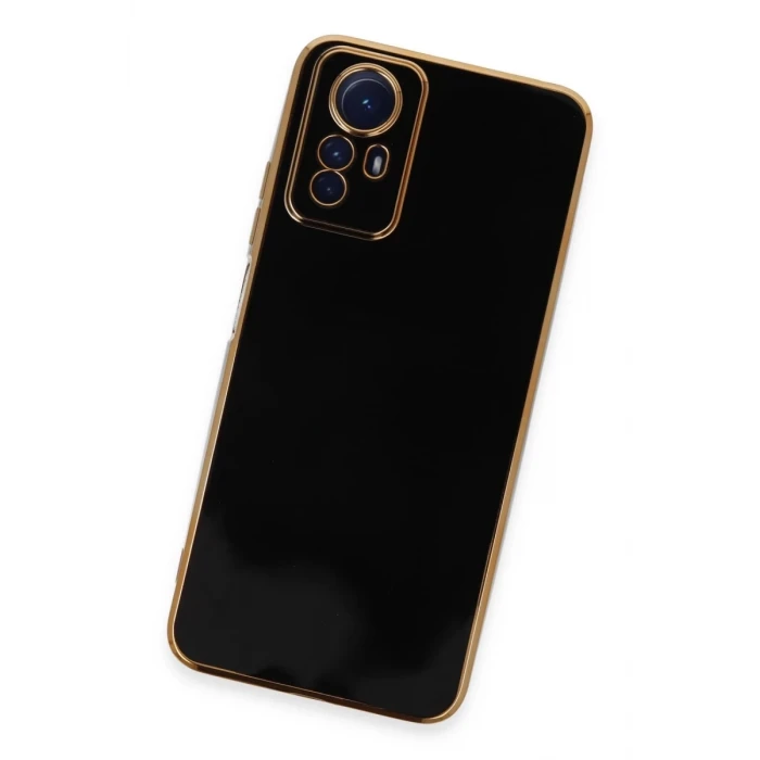 Newface Xiaomi Redmi Note 12S Kılıf Volet Silikon - Siyah