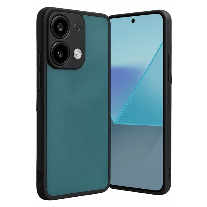 Newface Xiaomi Redmi Note 13 4G Kılıf Aras Deri Kapak - Açık Yeşil