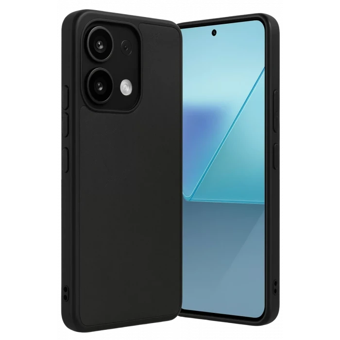 Newface Xiaomi Redmi Note 13 4G Kılıf Aras Deri Kapak - Siyah