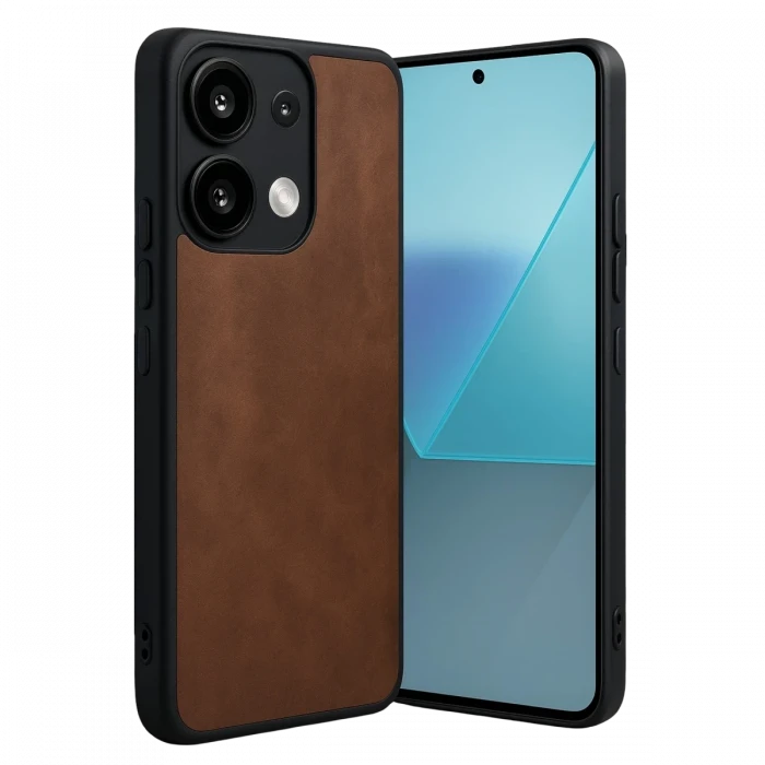 Newface Xiaomi Redmi Note 13 4G Kılıf Aras Deri Kapak - Taba