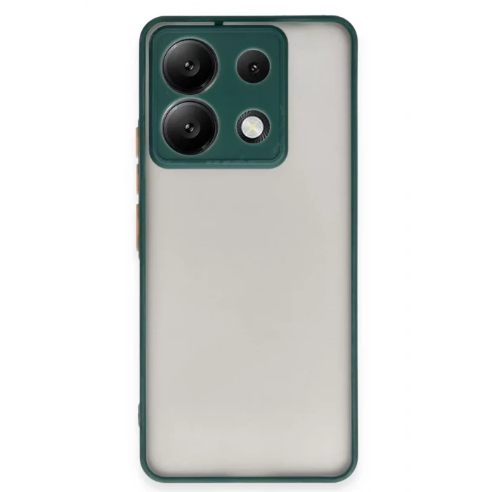 Newface Xiaomi Redmi Note 13 5G Kılıf Montreal Silikon Kapak - Yeşil