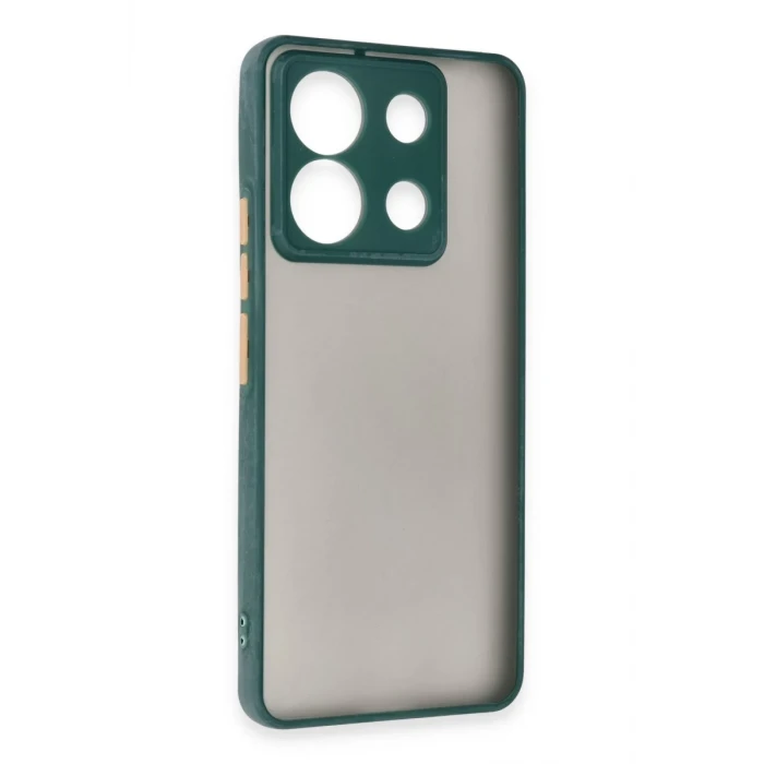 Newface Xiaomi Redmi Note 13 5G Kılıf Montreal Silikon Kapak - Yeşil