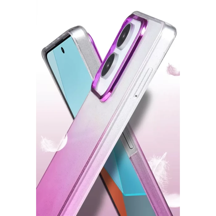 Newface Xiaomi Redmi Note 13 Pro 4G Glossy Kapak - Mor