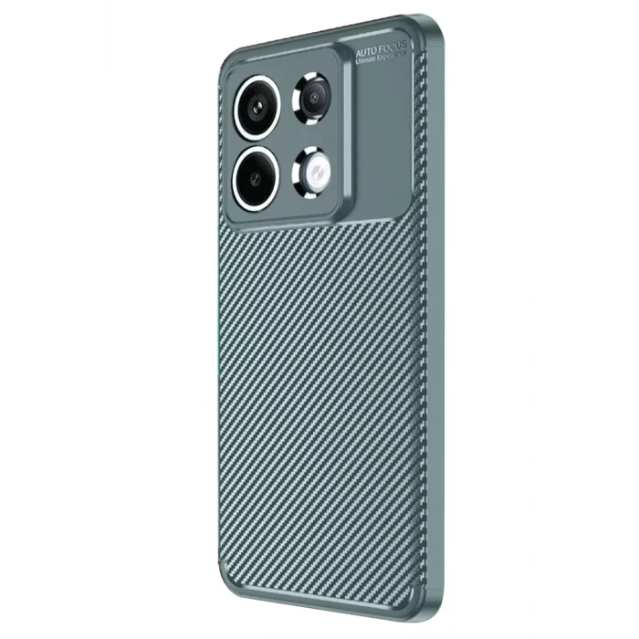 Newface Xiaomi Redmi Note 13 Pro 4G Kılıf Auto Focus Karbon Kapak - Gri