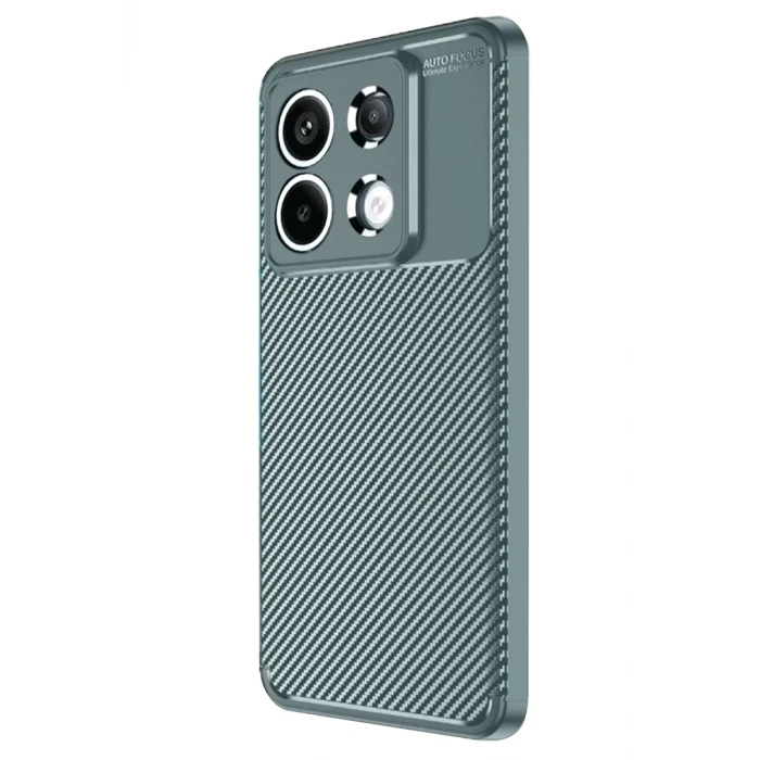 Newface Xiaomi Redmi Note 13 Pro 4G Kılıf Auto Focus Karbon Kapak - Gri