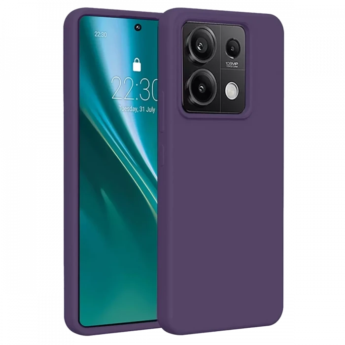 Newface Xiaomi Redmi Note 13 Pro 4G Kılıf First Silikon - Mor