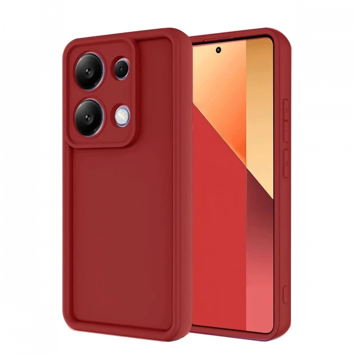 Newface Xiaomi Redmi Note 13 Pro 4G Kılıf Viera Silikon - Kırmızı