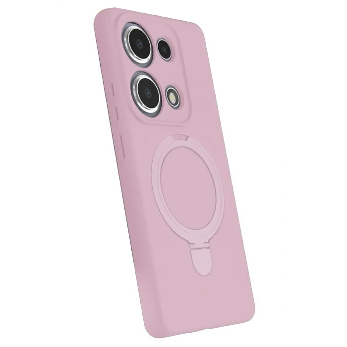 Newface Xiaomi Redmi Note 13 Pro 4G Regal Magsafe Standlı Kapak - Açık Pembe