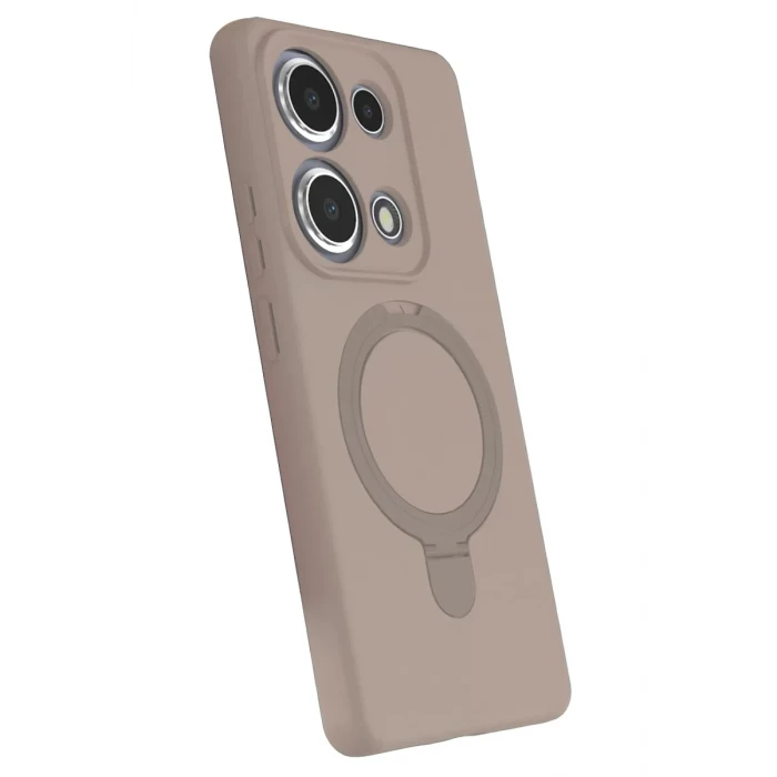 Newface Xiaomi Redmi Note 13 Pro 4G Regal Magsafe Standlı Kapak - Çöl Titanyum
