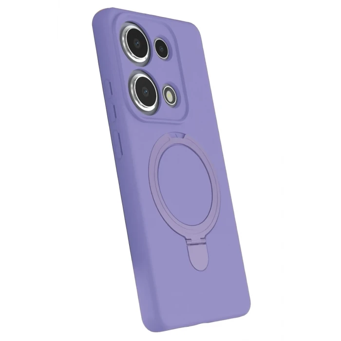 Newface Xiaomi Redmi Note 13 Pro 4G Regal Magsafe Standlı Kapak - Lila