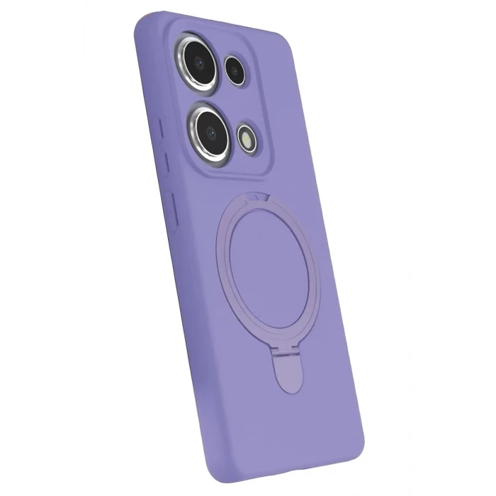 Newface Xiaomi Redmi Note 13 Pro 4G Regal Magsafe Standlı Kapak - Lila