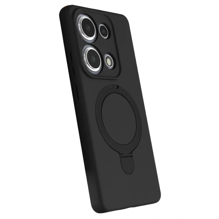 Newface Xiaomi Redmi Note 13 Pro 4G Regal Magsafe Standlı Kapak - Siyah