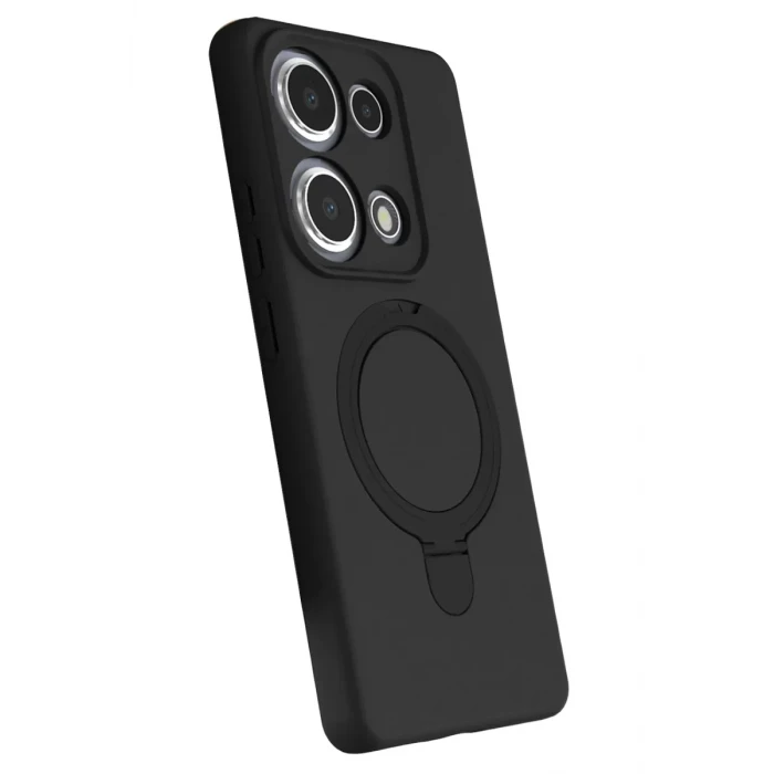 Newface Xiaomi Redmi Note 13 Pro 4G Regal Magsafe Standlı Kapak - Siyah