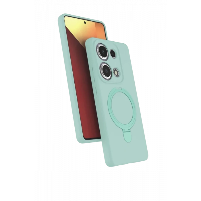 Newface Xiaomi Redmi Note 13 Pro 4G Regal Magsafe Standlı Kapak - Su Yeşili
