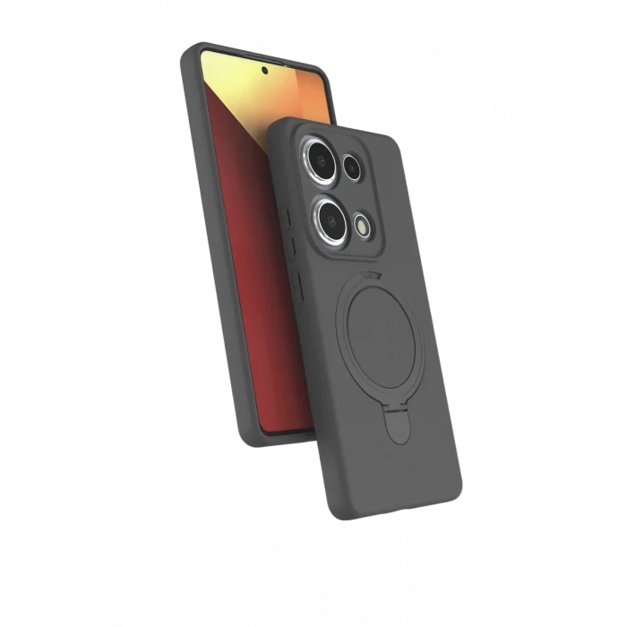 Newface Xiaomi Redmi Note 13 Pro 4G Regal Magsafe Standlı Kapak - Titan Gri