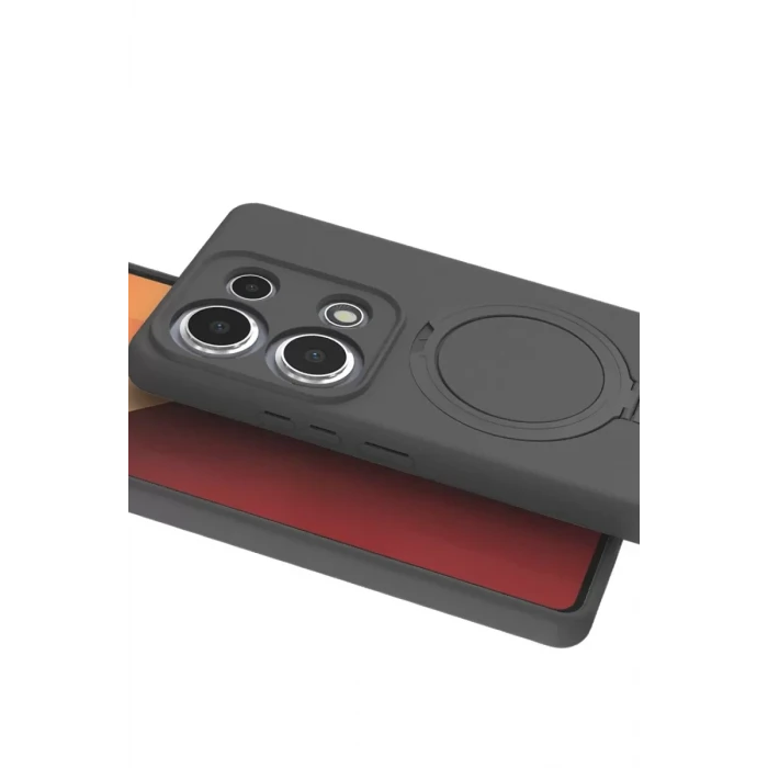 Newface Xiaomi Redmi Note 13 Pro 4G Regal Magsafe Standlı Kapak - Titan Gri