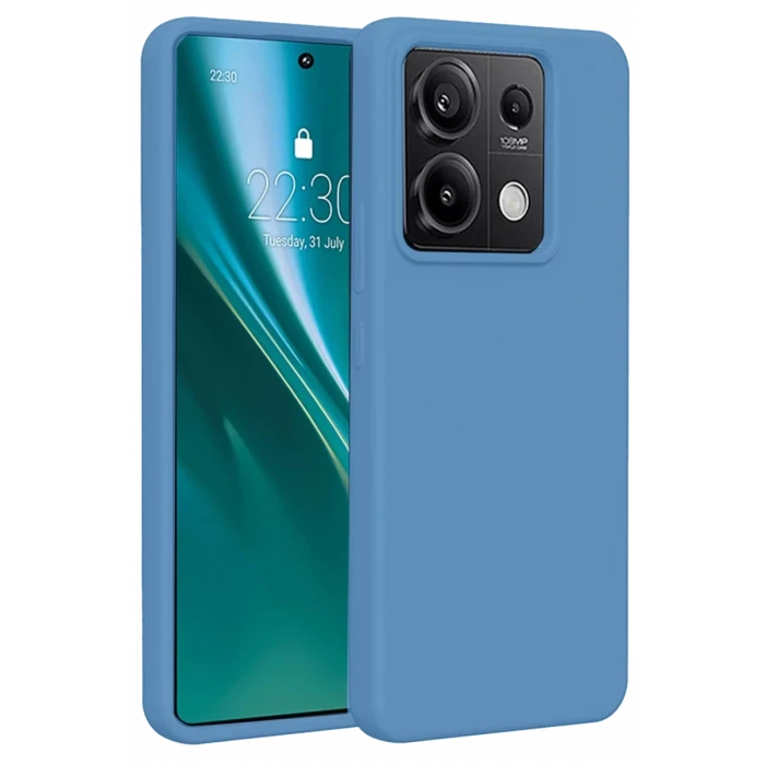 Newface Xiaomi Redmi Note 13 Pro 5G Kılıf First Silikon - Mavi