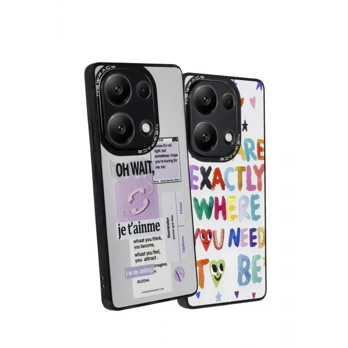 Newface Xiaomi Redmi Note 13 Pro 5G Kılıf Mirror Desenli Kapak - Mirror - 5