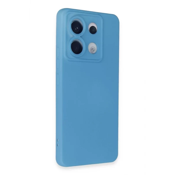 Newface Xiaomi Redmi Note 13 Pro 5G Kılıf Nano içi Kadife Silikon - Mavi