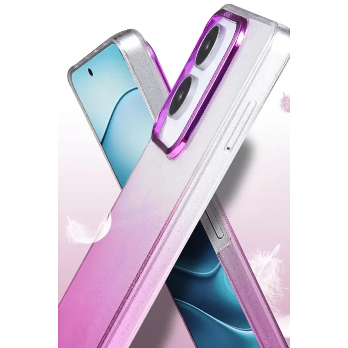 Newface Xiaomi Redmi Note 14 4G Glossy Kapak - Mavi