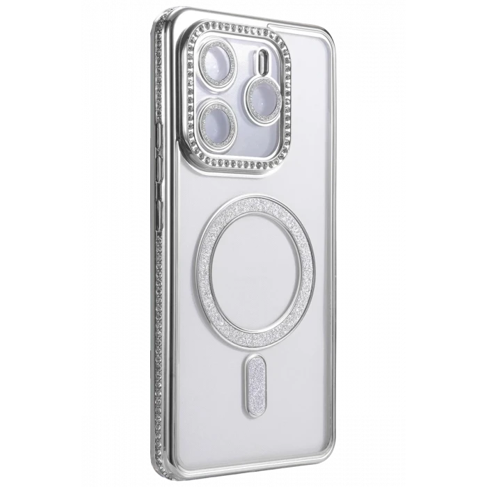Newface Xiaomi Redmi Note 14 4G Joke Simli Magneticsafe Kılıf - Gümüş