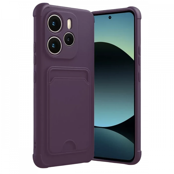 Newface Xiaomi Redmi Note 14 4G Kelvin Kartvizitli Silikon - Derin Mor