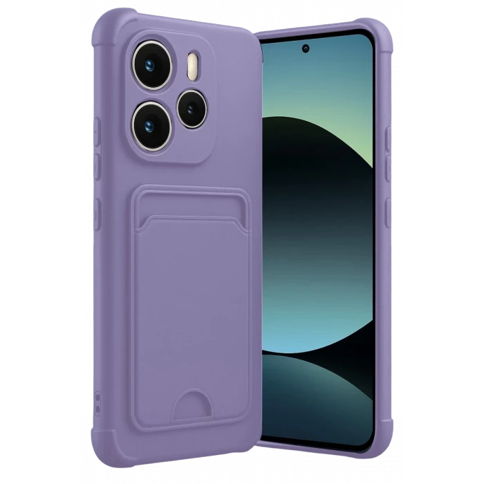 Newface Xiaomi Redmi Note 14 4G Kelvin Kartvizitli Silikon - Lila